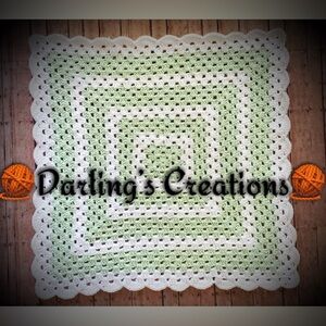Beautiful crochet baby blanket